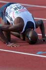 Mo Farah (GB) after winning the 5000 metres at the European Athletics Team Championships.
